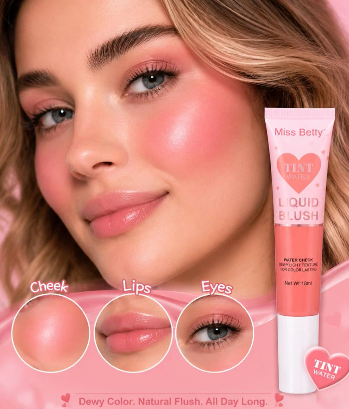 رژگونه مایع پددار