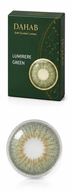 لنز رنگی دهب سری لومیر و کت آی سبز لومیر (LUMIRERE GREEN)